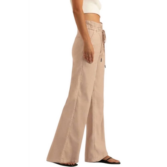 New Favorite Daughter linen wide leg pants in warm sand (beige) - Small - Picture 3 of 8